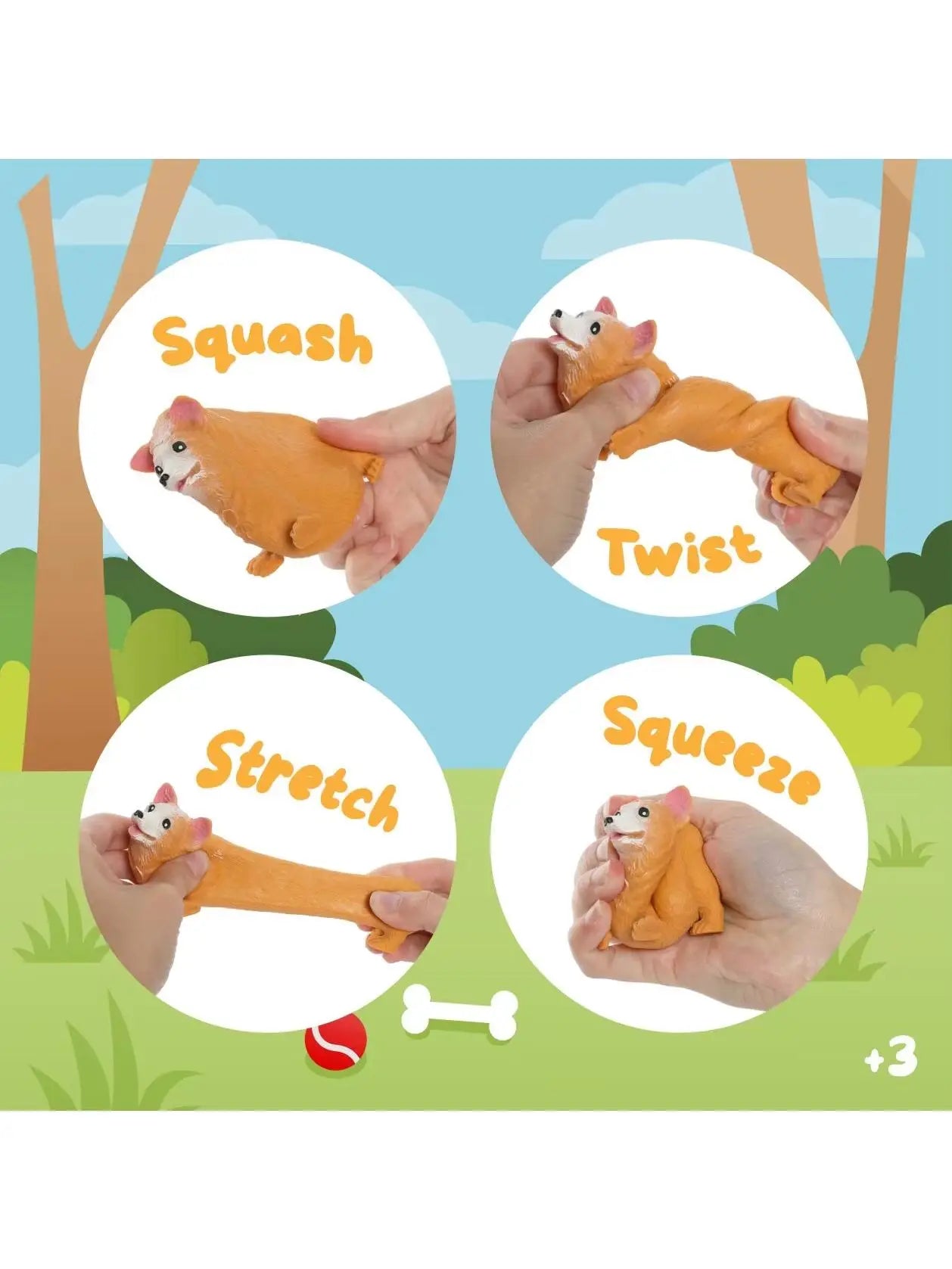 Stretchy Corgi Squishy Set