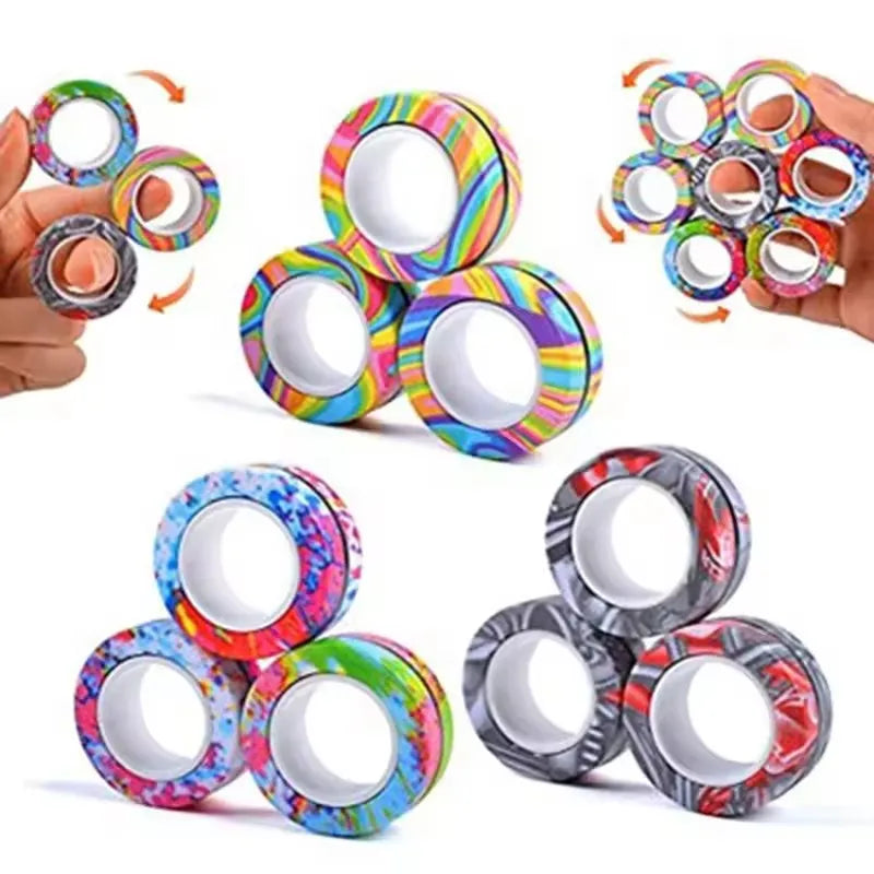Magnetic Fingertip Rings Set