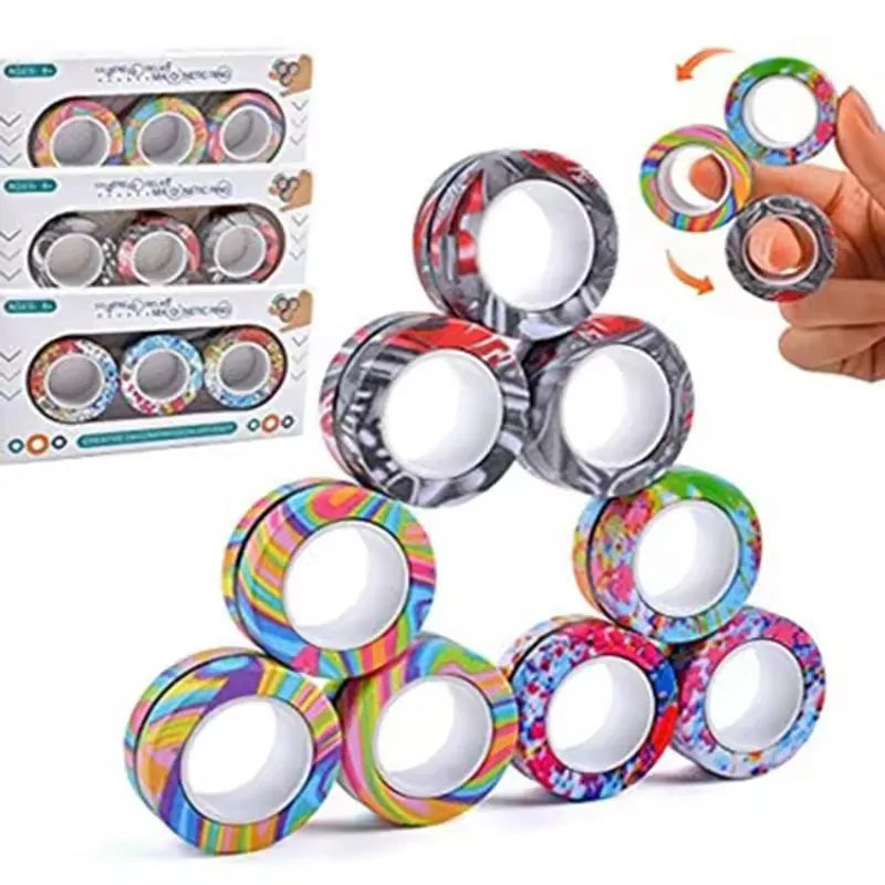Magnetic Fingertip Rings Set