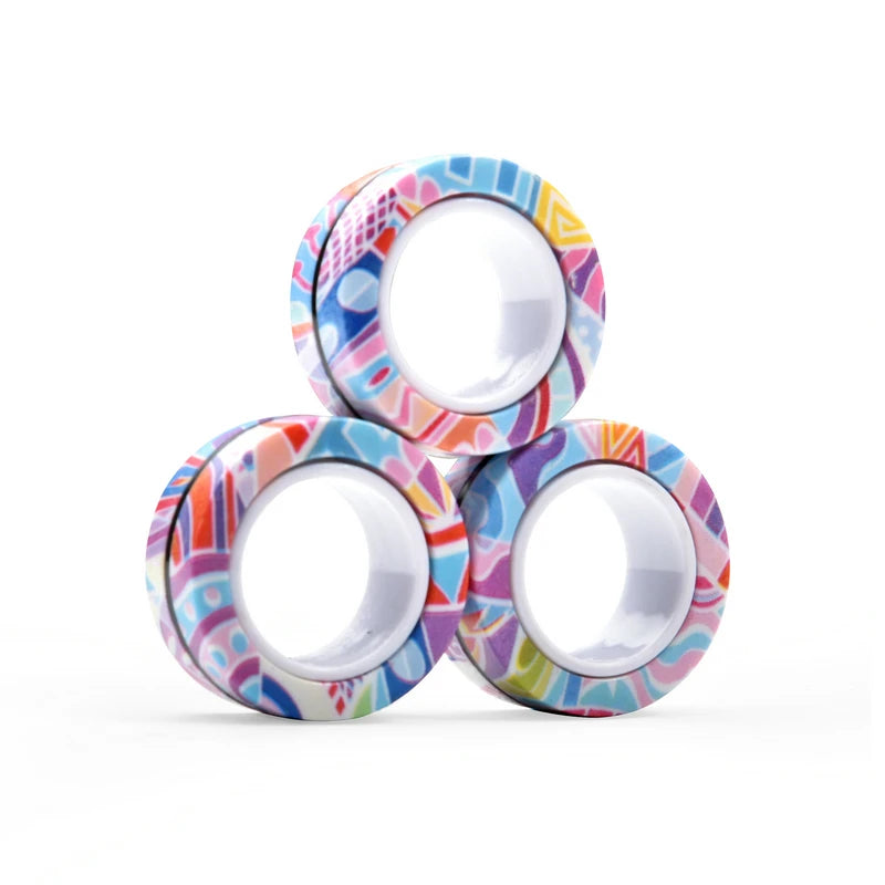 Magnetic Fingertip Rings Set