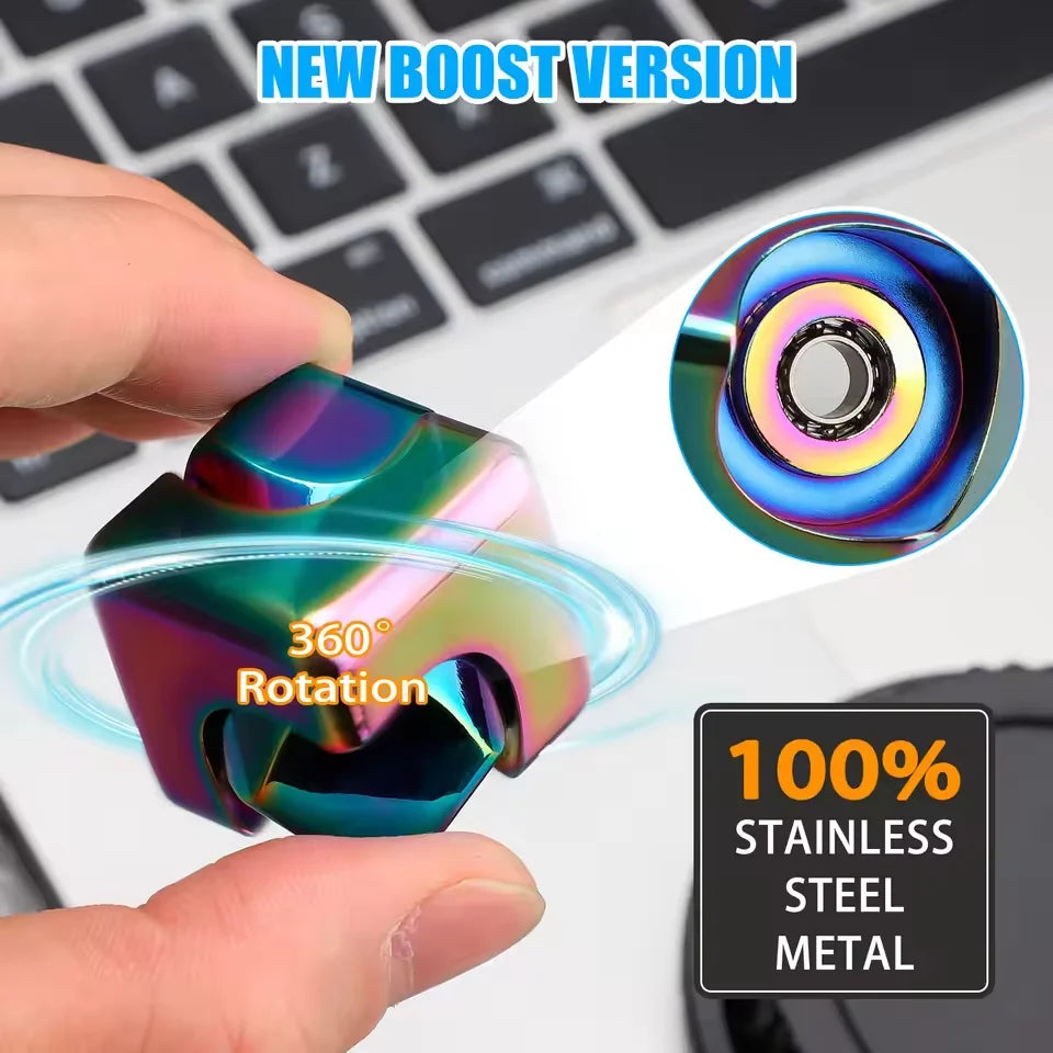 Metal Cube Gyro Spinner