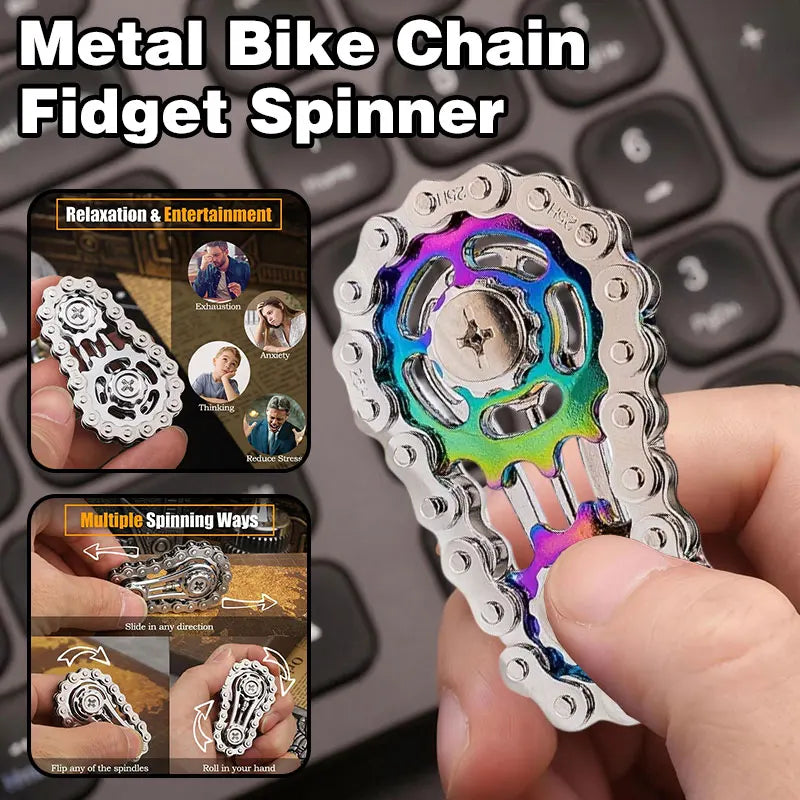 Bike Chain Fidget Spinner