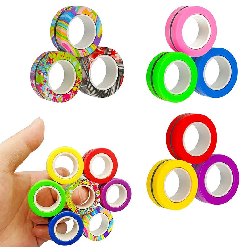 Magnetic Fingertip Rings Set