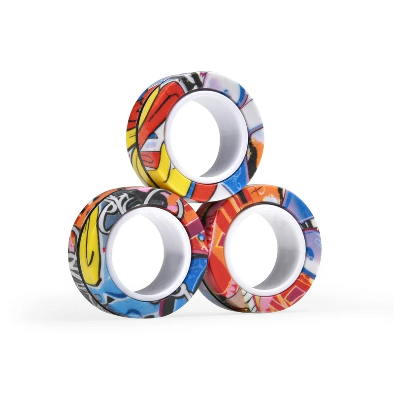 Magnetic Fingertip Rings Set